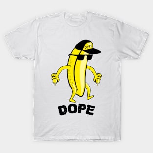 Dope Banana Funny Animation LOL Yellow T-Shirt